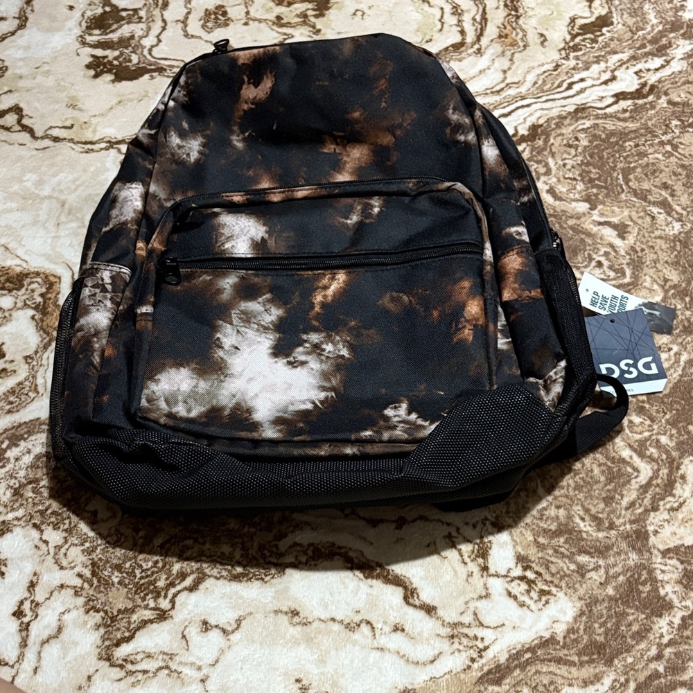 DSG Tie-Dye Black and Brown Men's Backpack